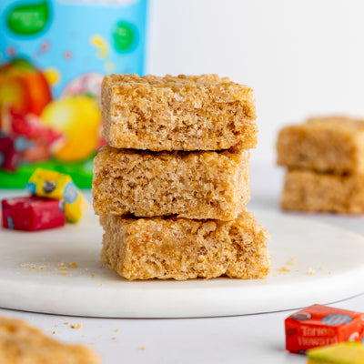 Tower of Chewie Fruitie Rice Crispy Treats
