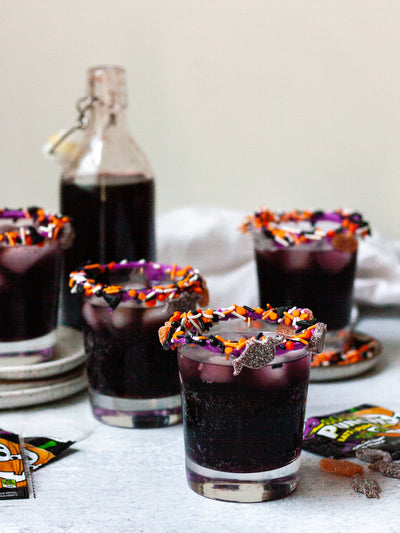 Sour Punch Grape Halloween Mocktails