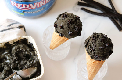 Salted Black Licorice Ice Cream Recipe with Red Vines Black Licorice Twists