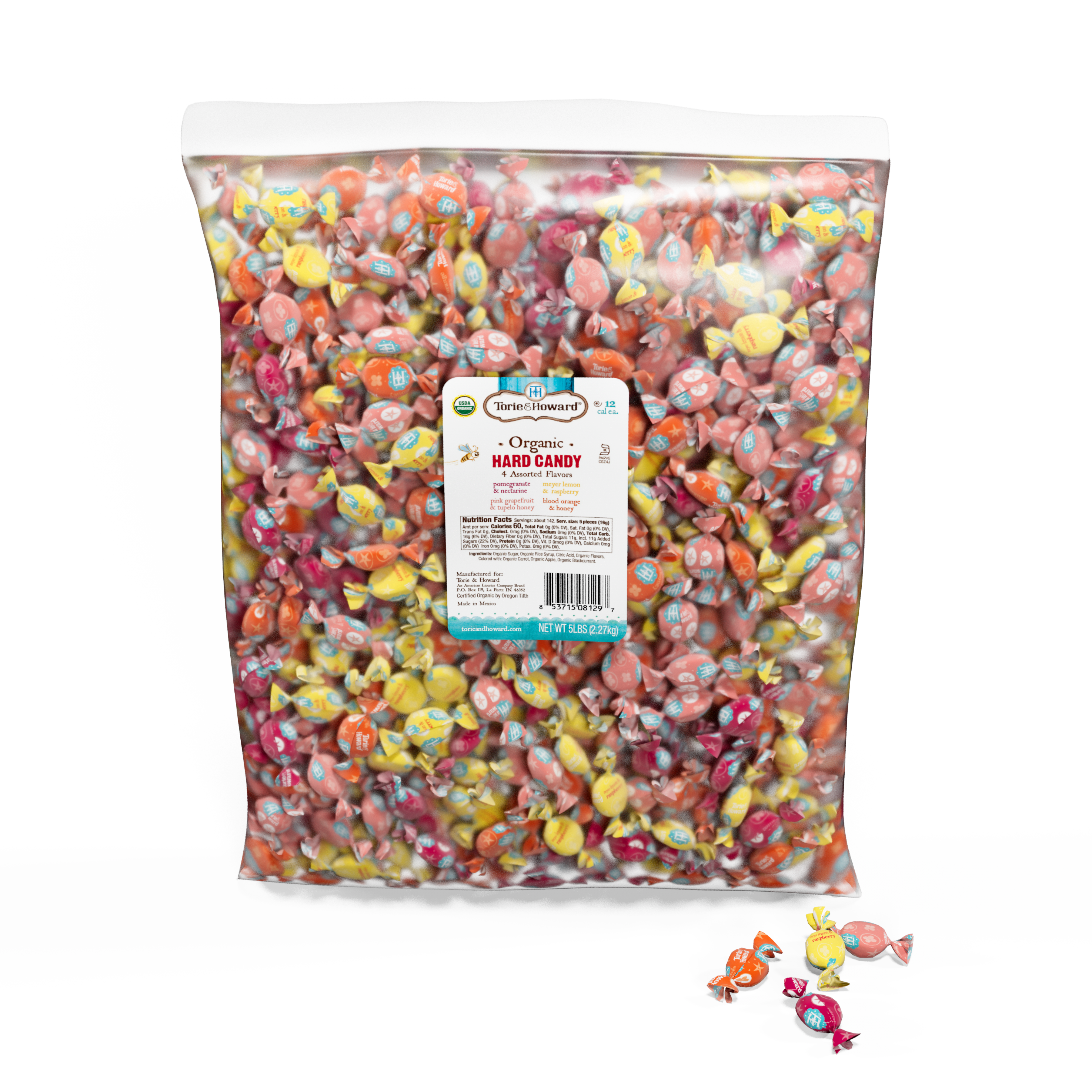 Torie & Howard® Assorted Organic Hard Candy, 5lb Bag – American Torie & Howard® Assorted Organic Hard Candy, 5lb Bag – American