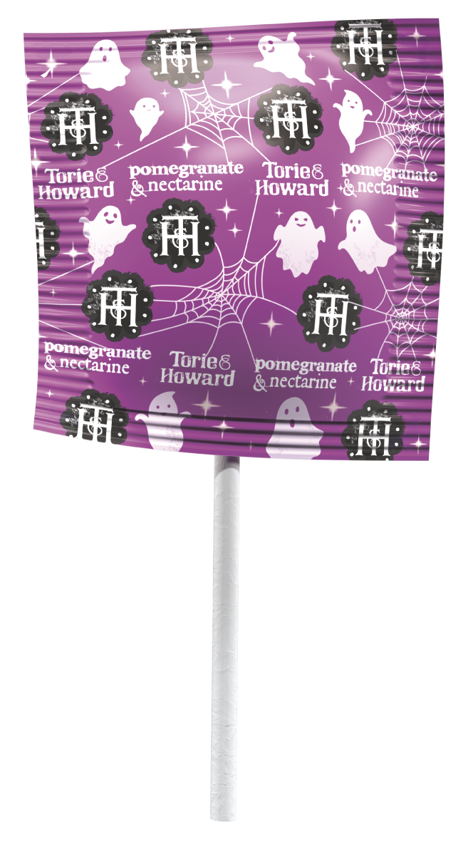 Torie & Howard Organic Halloween Candy Lollipop - Pomegranate & Nectarine