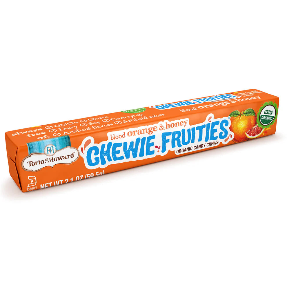 Torie & Howard Chewie Fruities Blood Orange & Honey stick pack of candy chews