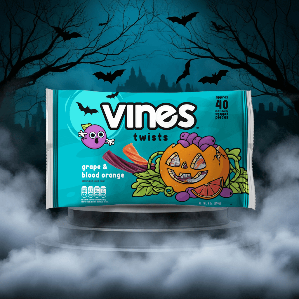 Vines twists Halloween-themed packaging with a spooky background