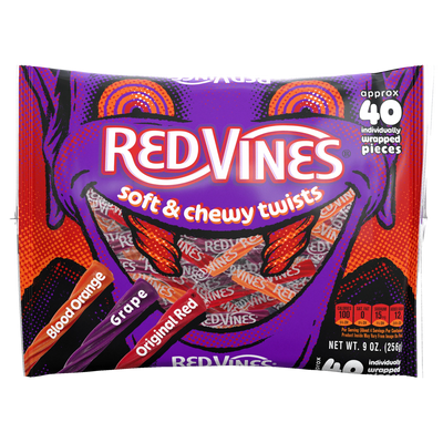 Red Vines Individually Wrapped Halloween Twists, 40 piece 9oz Bag