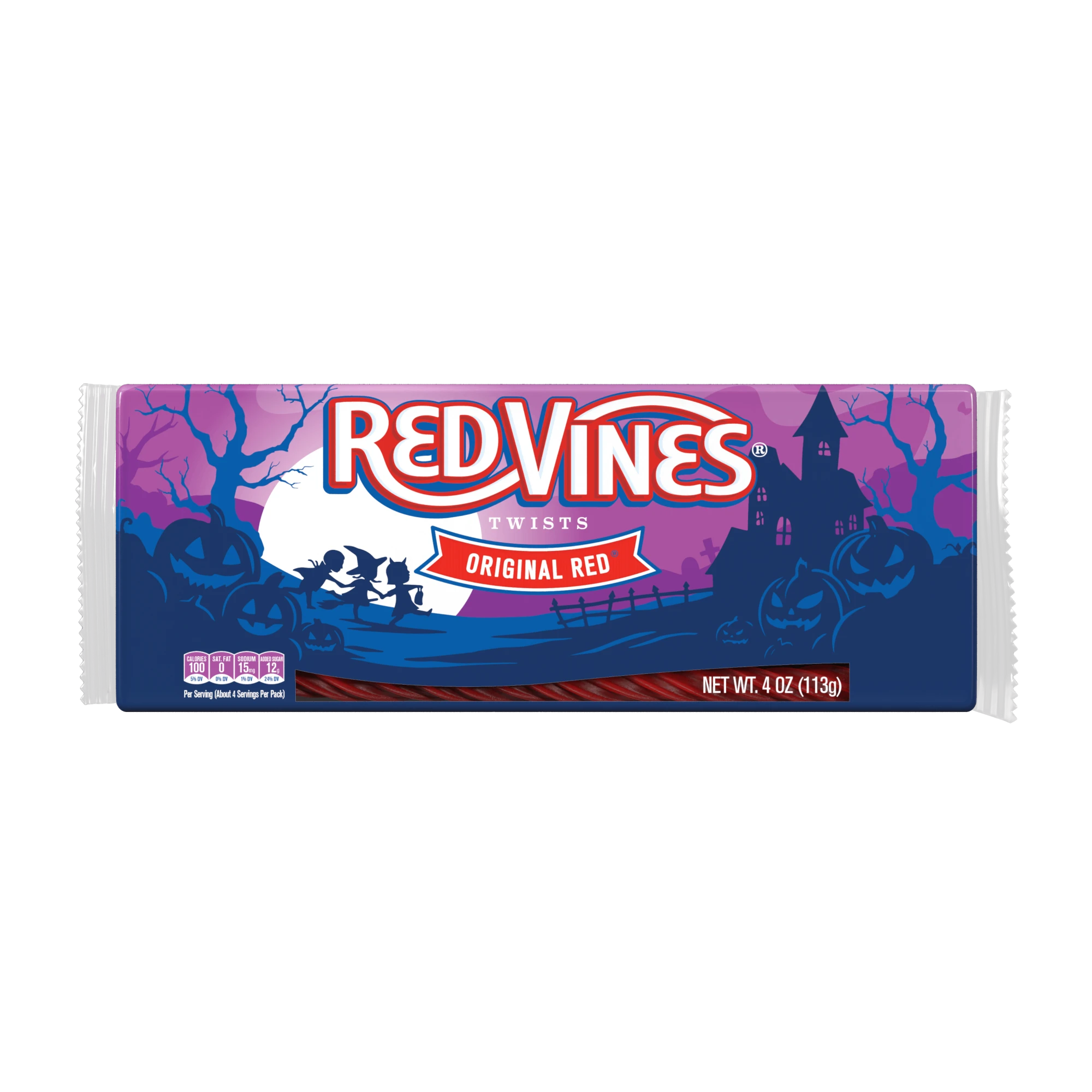 Red Vines Original Red Halloween Twists, 4oz Tray – American Red Vines Original Red Halloween Twists, 4oz Tray – American