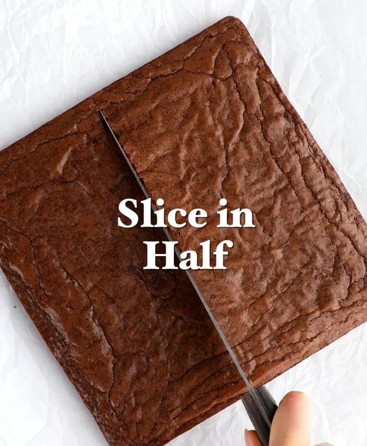 Bake Your Tray of Brownies, then Cut in Half
