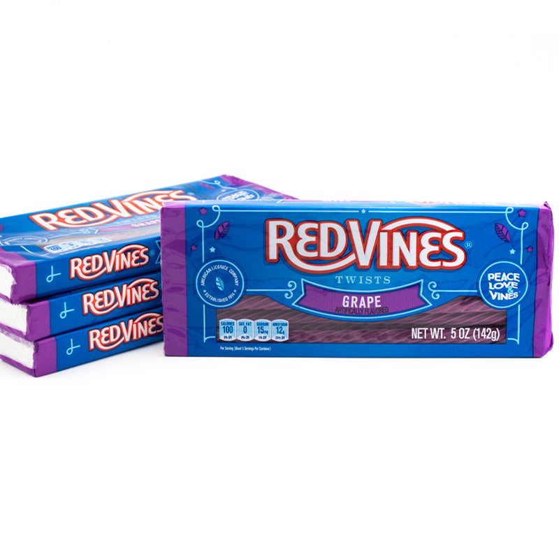 Four Red Vines Grape Twists 5oz Trays