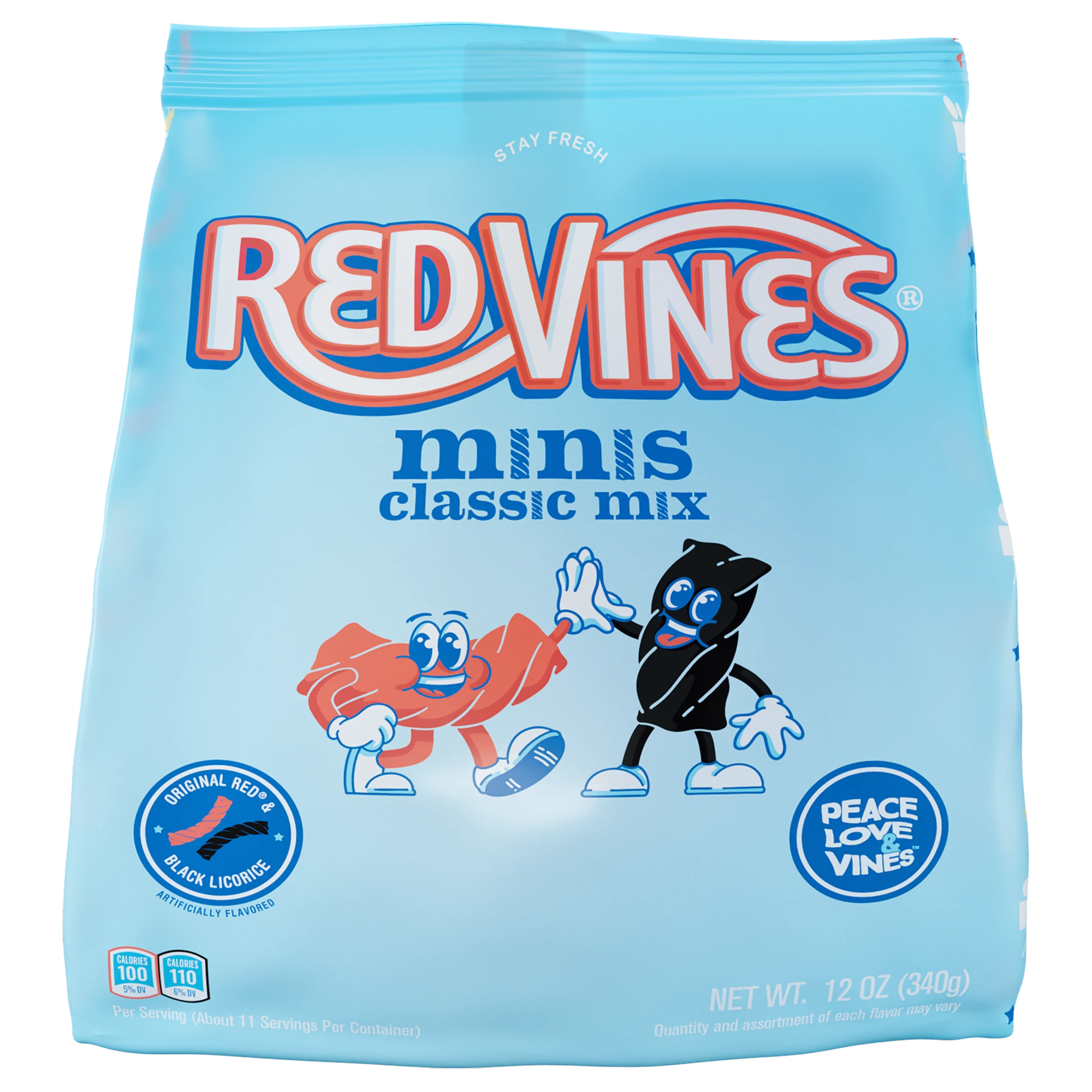 Red Vines Red & Black Licorice Classic Mix Minis, 12oz Bag