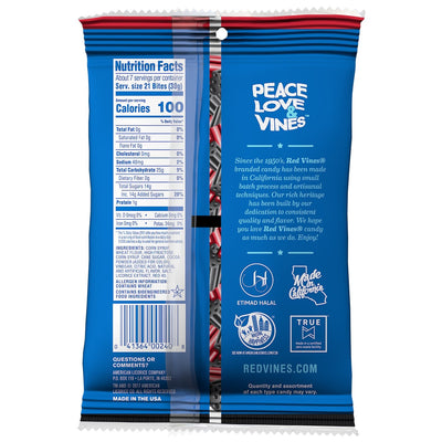 RED VINES Mixed Bites, Original Red & Black Soft Licorice Pieces, 8oz Bag