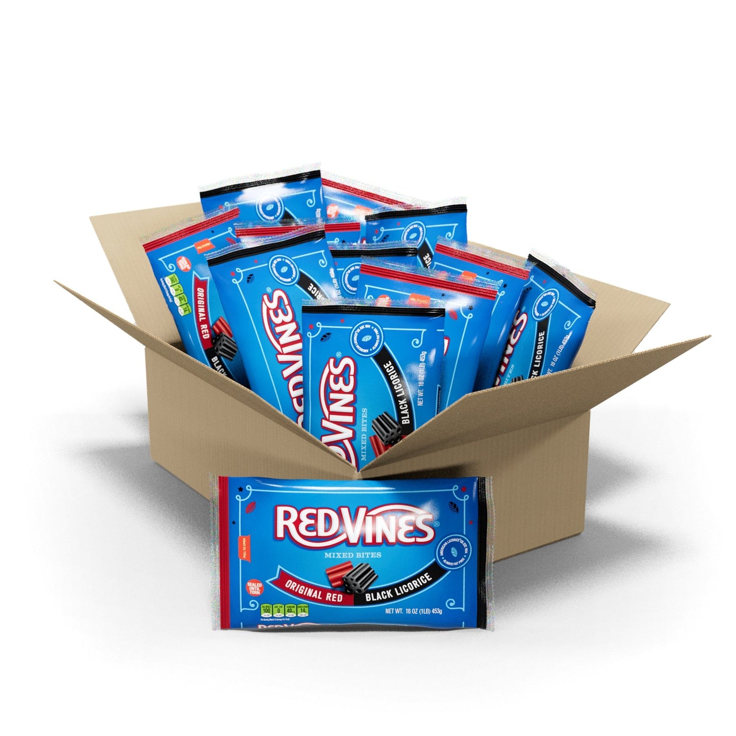 RED VINES Original Red & Black Licorice Mixed Bites, 16oz Bag