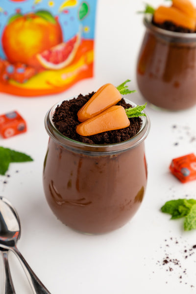 Torie & Howard Dirt Cups with Candy Carrots Recipe