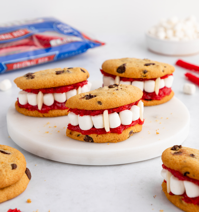 Halloween Vampire Cookies Recipe with Red Vines Original Red Licorice Twists