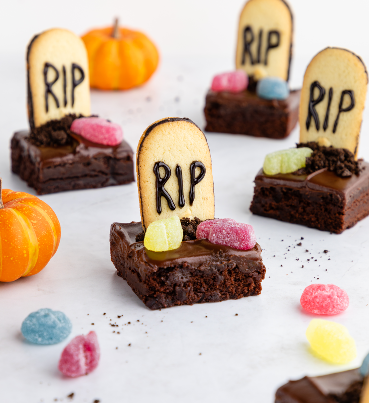 Graveyard Brownies Recipe with Sour Punch Gummies