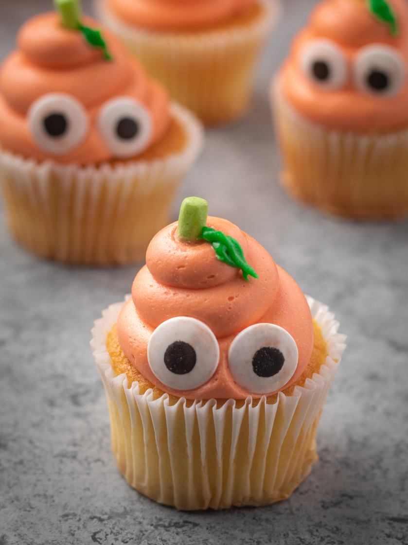 Sour Punch Zombeanz Filled Cupcakes with Zombeans Halloween Candy