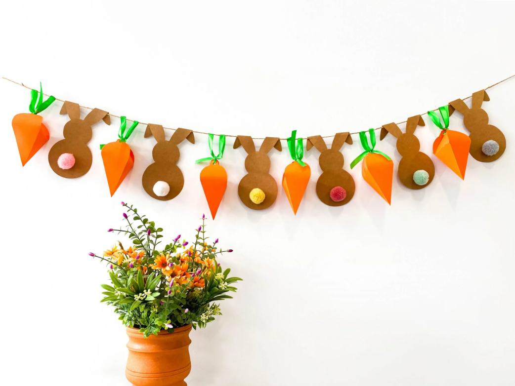 Easter Garland Craft from the Torie & Howard Organic Candy brand