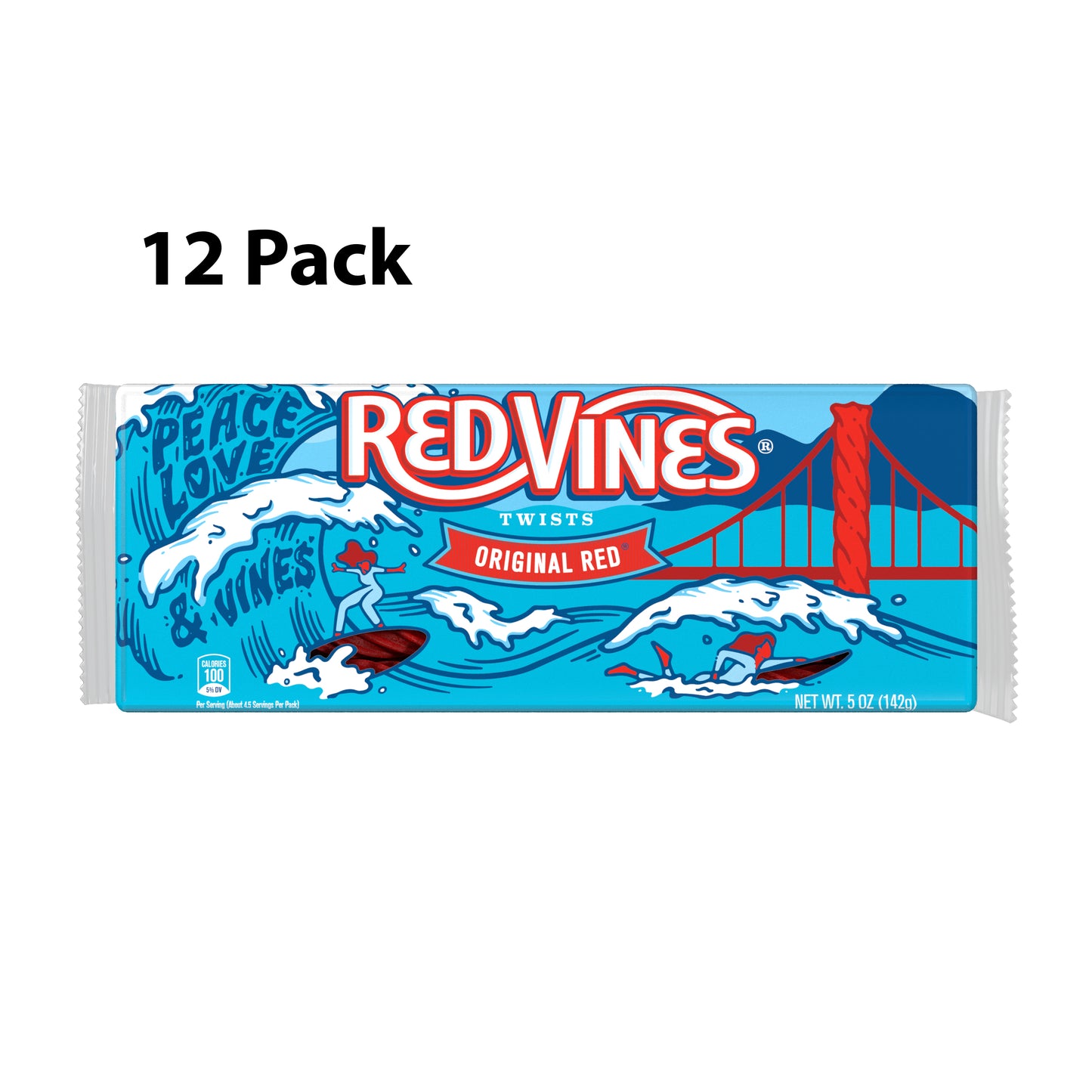 Red Vines Peace, Love & Vines Twists, 5oz Tray