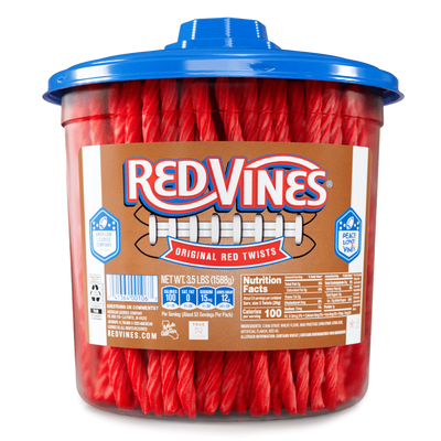 Red Vines Original Red Licorice Twists, 3.5LB Jar