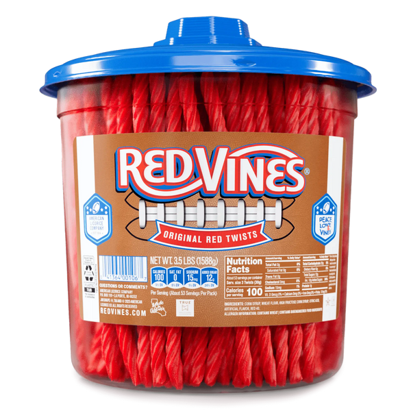 Red Vines Original Red Licorice Twists, Jar – American