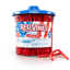 Front of Red Vines 3.5lb Americana summer jar of Original Red Twists with raw red licorice twists in front