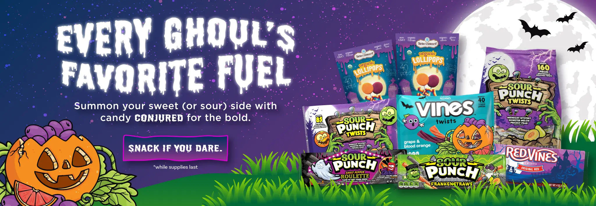 HALLOWEEN CANDY COLLECTION: Every Ghoul's Favorite Fuel! Summon your sweet (or sour) side with candy conjured for the bold. Snack if you dare, while supplies last >>