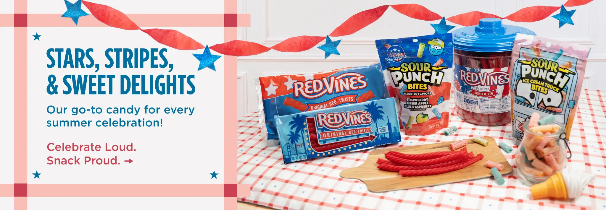 STARS, STRIPES & SWEET DELIGHTS: Our go-to candy for every summer celebration! Celebrate loud. Snack proud. >>>
