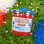 3.5lb Jar of RED VINES Original Red Licorice Candy (with limited edition football-themed label) with pompoms and football confetti