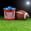 Red Vines Original Red Licorice Candy Twists 3.5lb Jar in limited-edition football graphics next to a football
