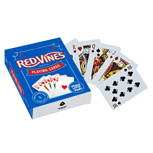 Deck of Red Vines-branded playing cards