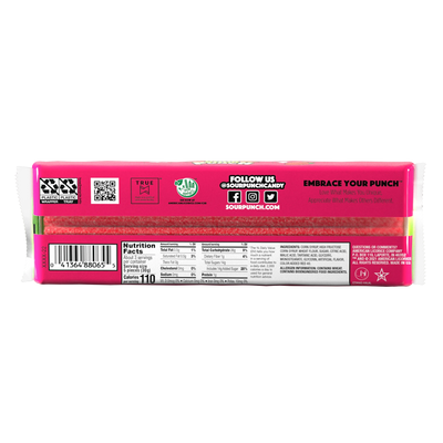 Sour Punch Strawberry Straws, 3.2oz Tray