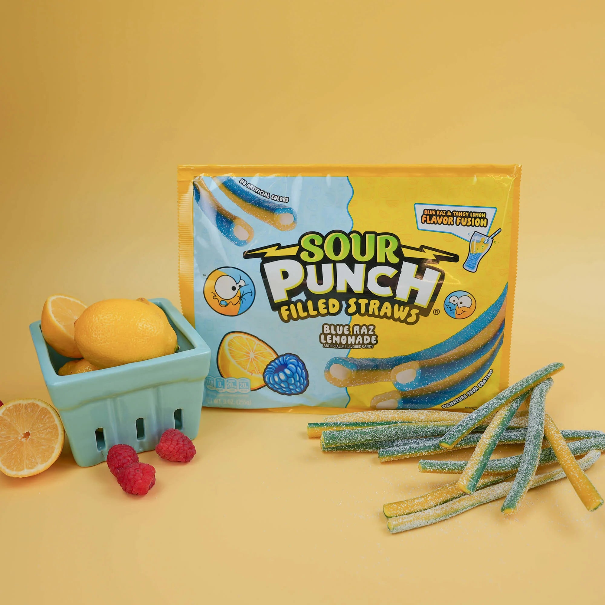 Sour Punch Filled Straws Blue Raz Lemonade 9oz 12 Pack Sour Punch Filled Straws Blue Raz Lemonade 9oz 12 Pack
