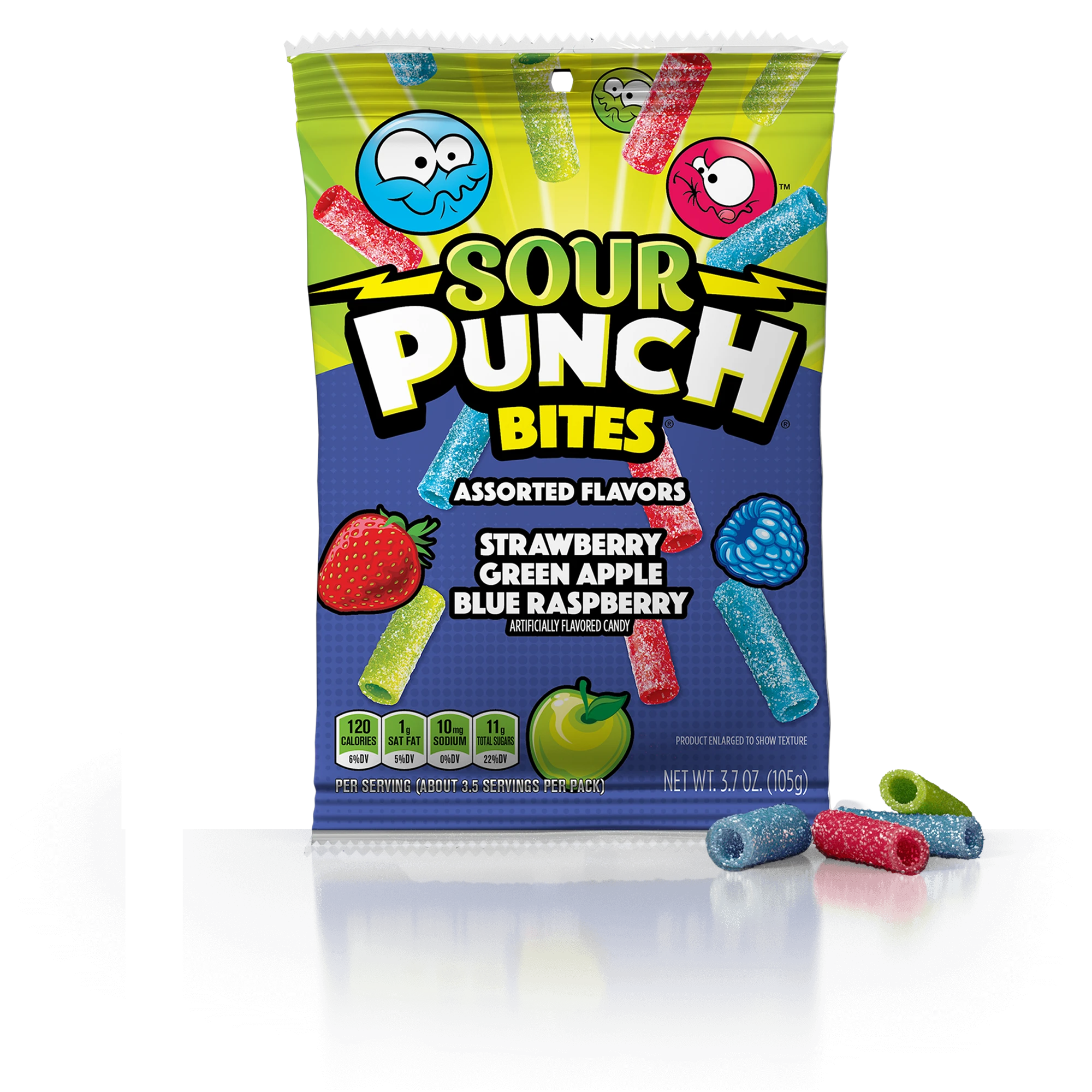 Sour Punch Bites Assorted Flavors 3.7oz Bag