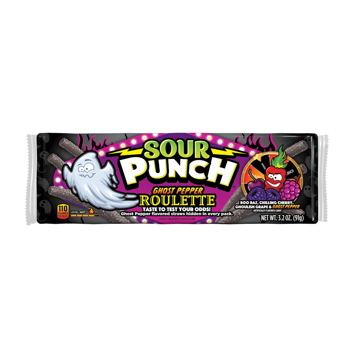 Sour Punch Sour Punch Ghost Pepper Roulette Straws — product image
