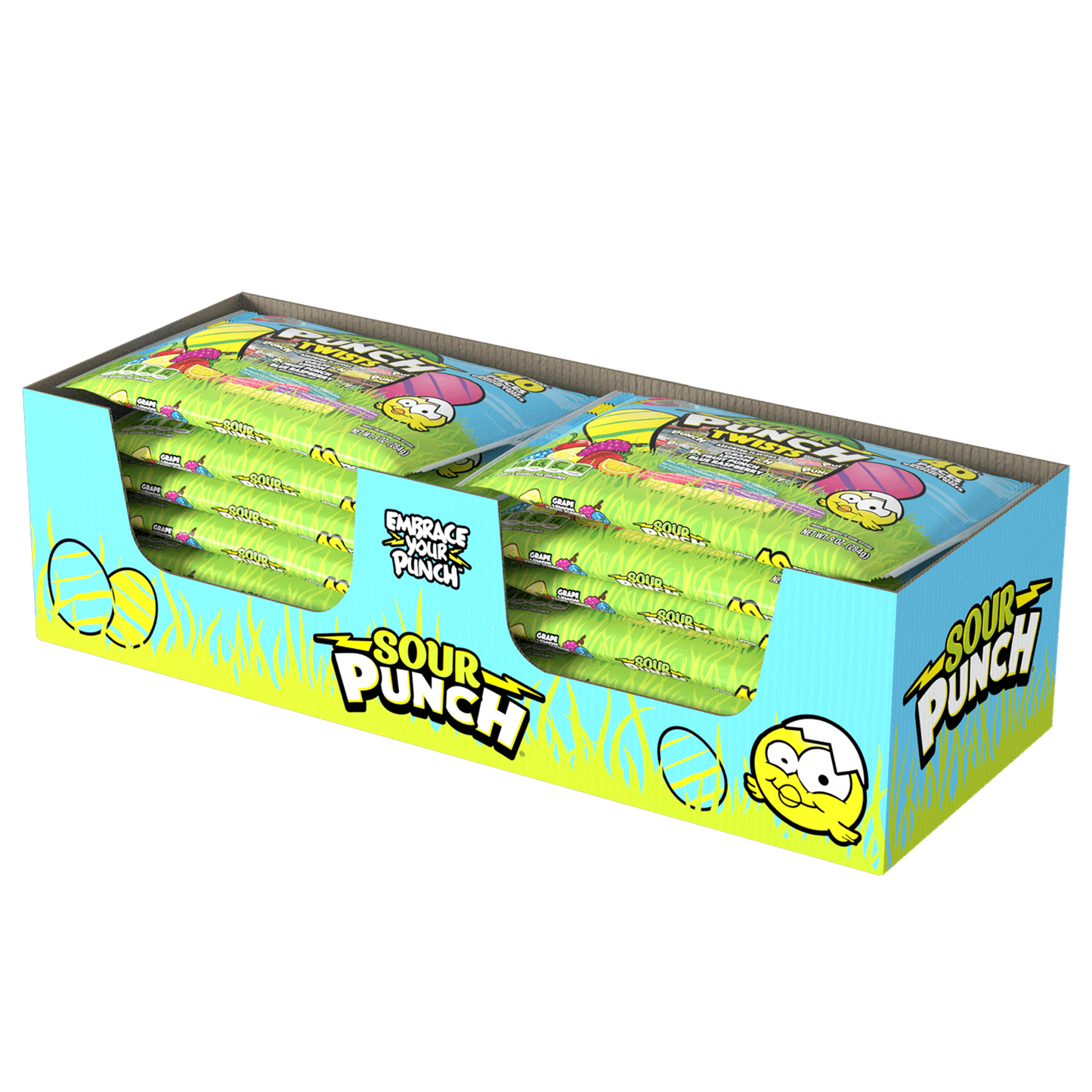 SOUR PUNCH Individually Wrapped Easter Twists 12-pack of 9oz bags