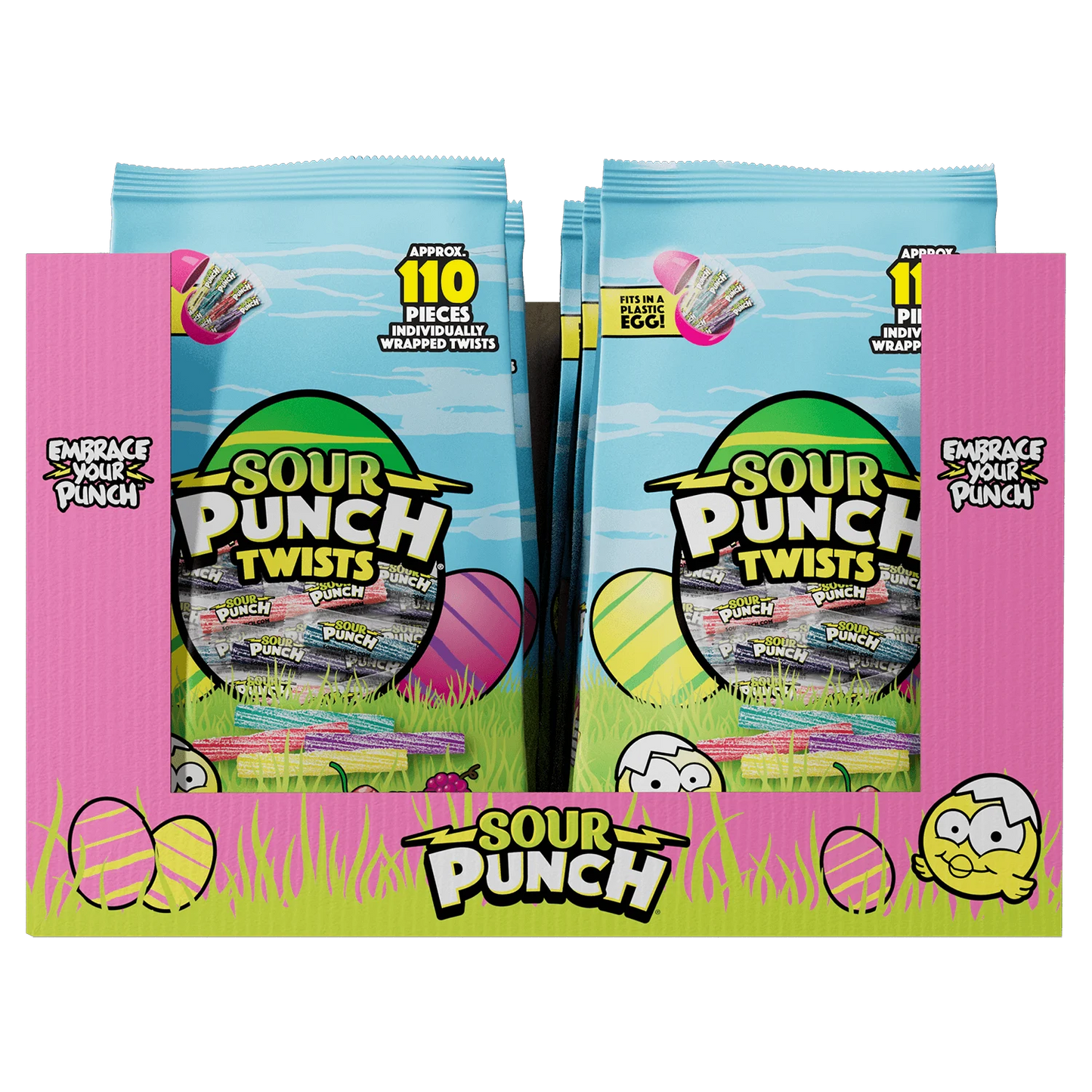 SOUR PUNCH Easter Candy Twists 6-pack of 24.5oz bags