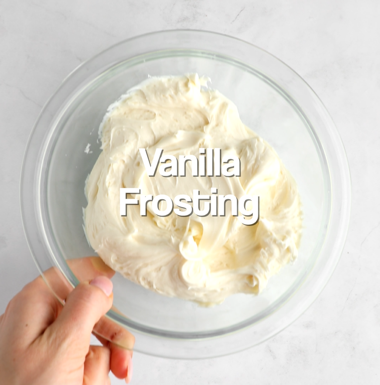 Put Vanilla Frosting in Bowl