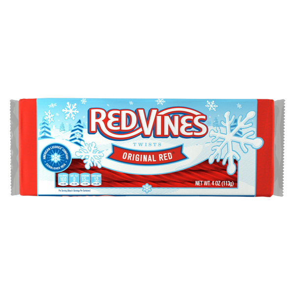Red Vines Original Red Winter Twists, 4oz Tray – American Licorice