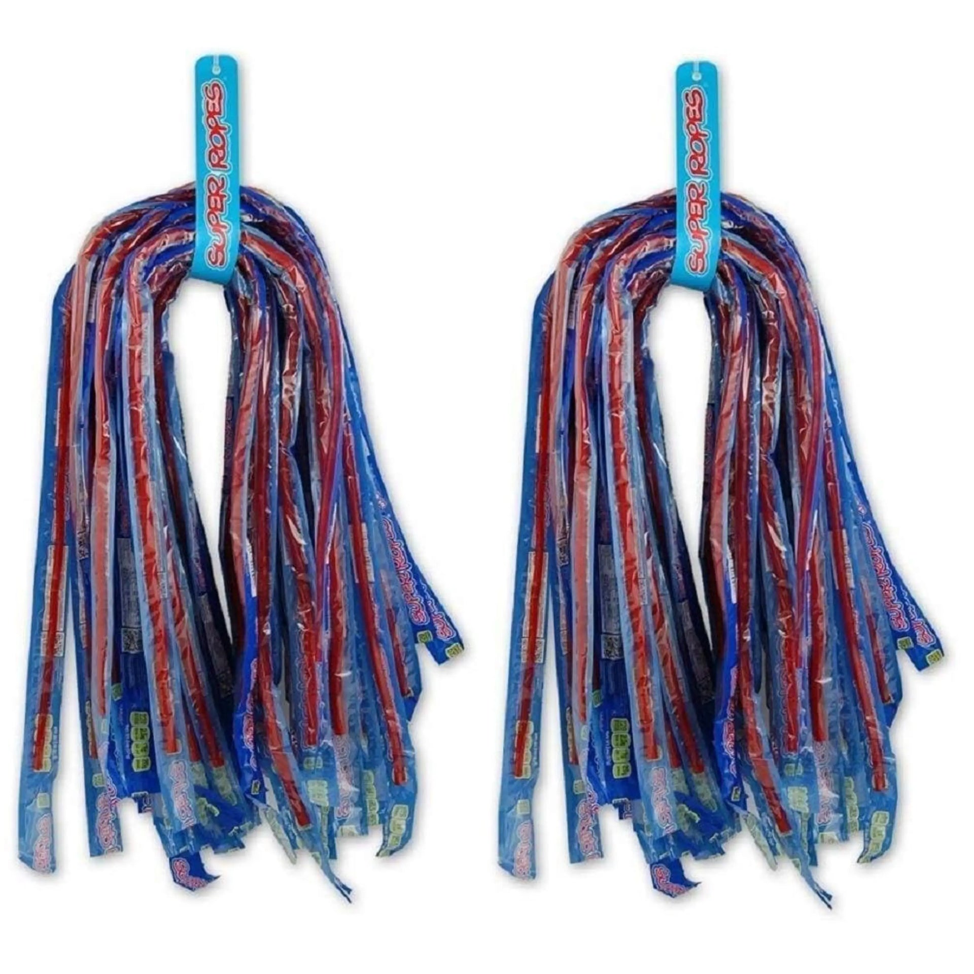 Super Ropes 34” Individually Wrapped Red Licorice Rope Candy