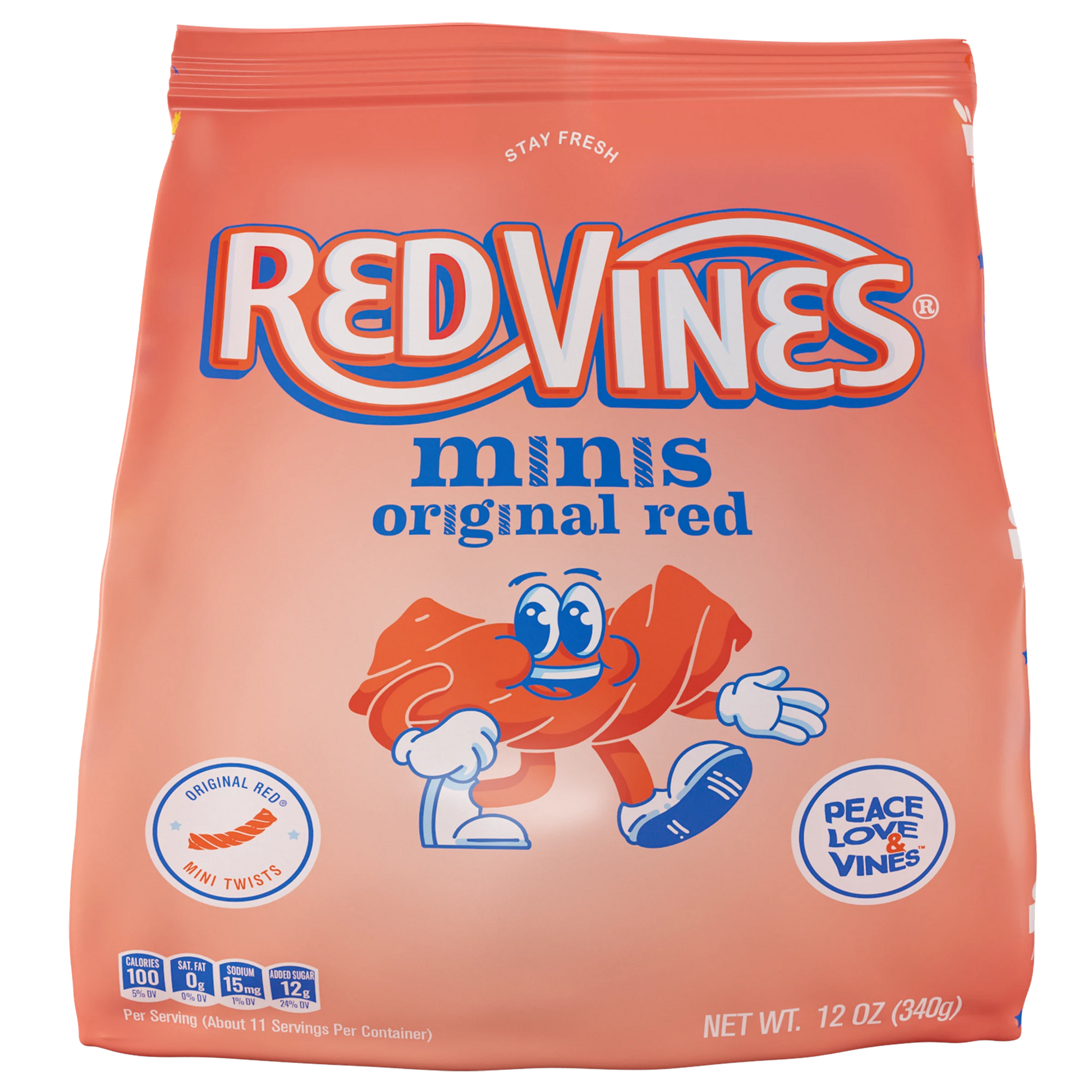 Front of Red Vines Original Red Minis 12oz Bag
