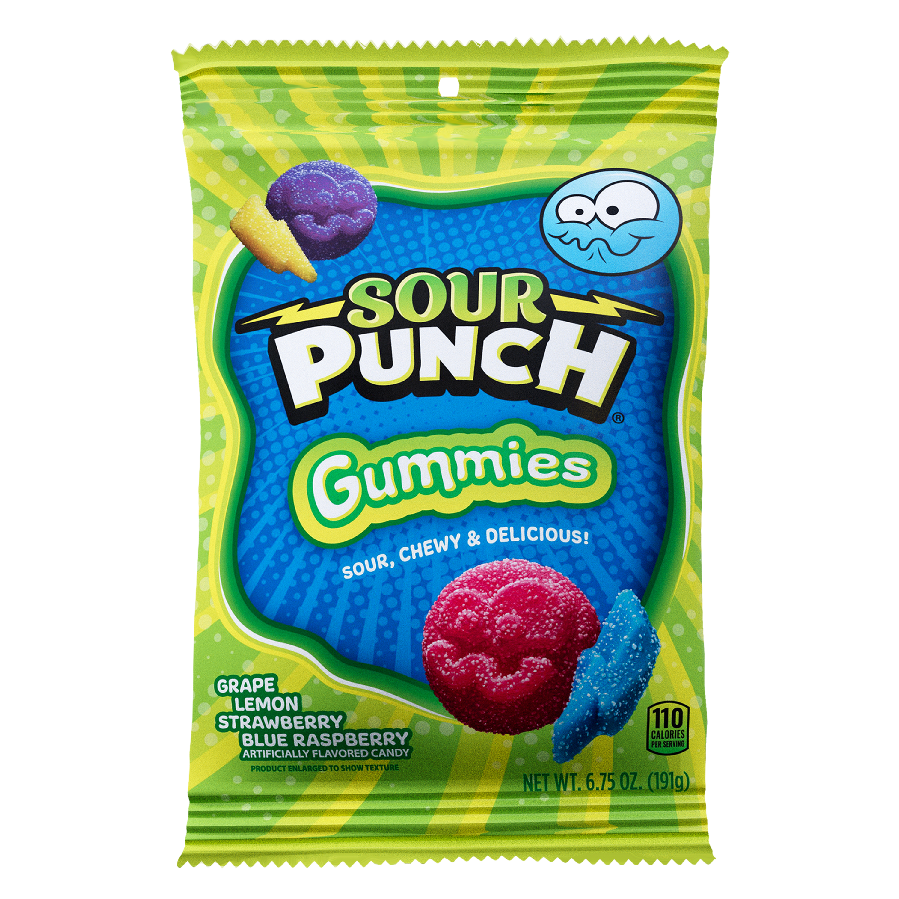 Front of Sour Punch Gummies 6.75oz bag