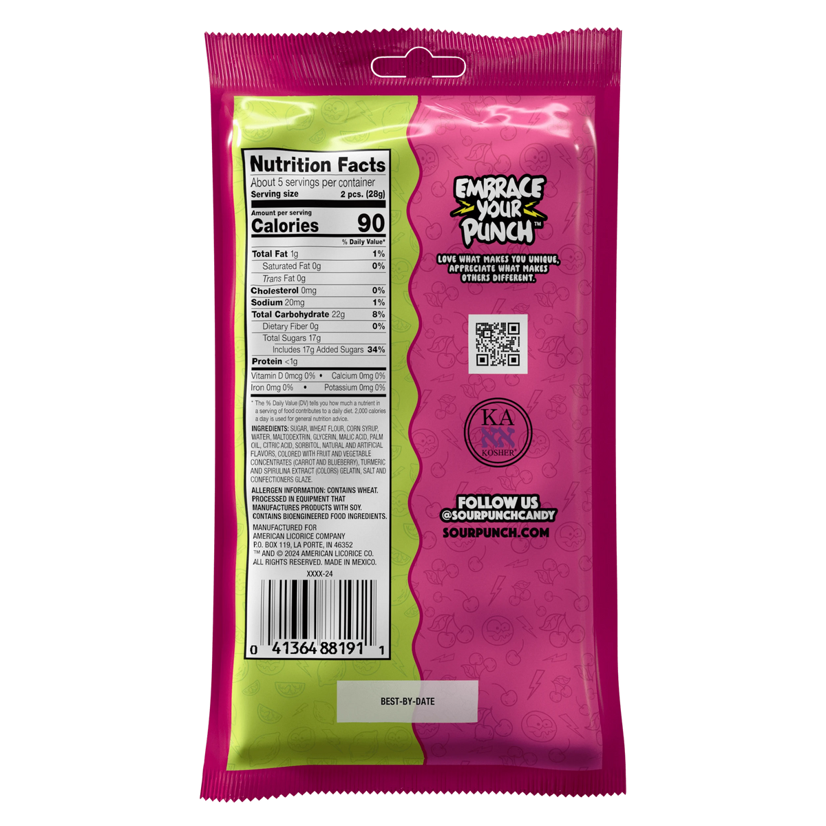 Sweet Ropes Pinapple Sweet & Sour Ropes Candy – American Licorice Company