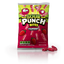 Sour Punch Strawberry Bites Bag with sour red candy bites in front