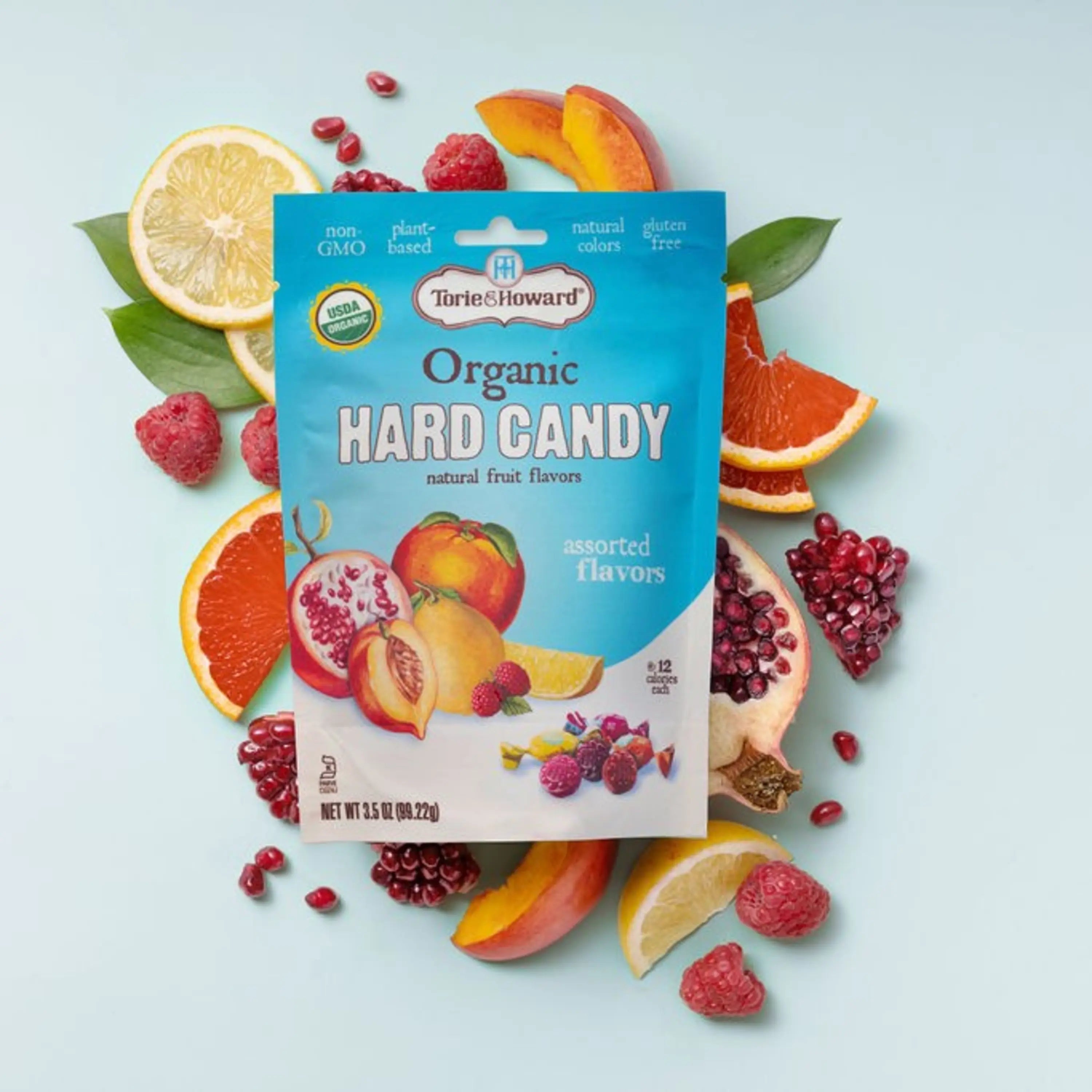 Torie & Howard Assorted Organic Hard Candy with an assortment of real fruit