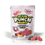 Sour Punch Hearts Valentine's Day Candy 9oz Bag with raw candy hearts in front of bag