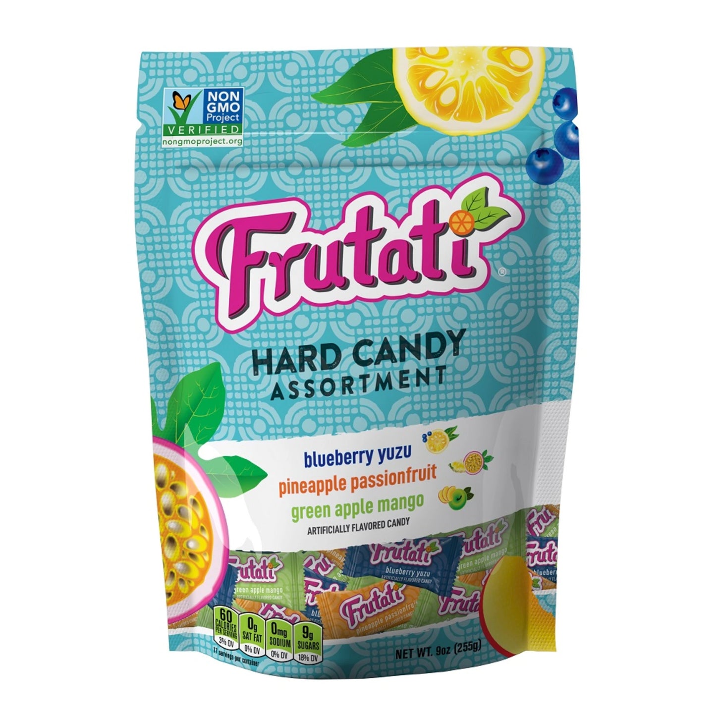 Front of Aprati Frutati Assorted Hard Candy 9oz bag