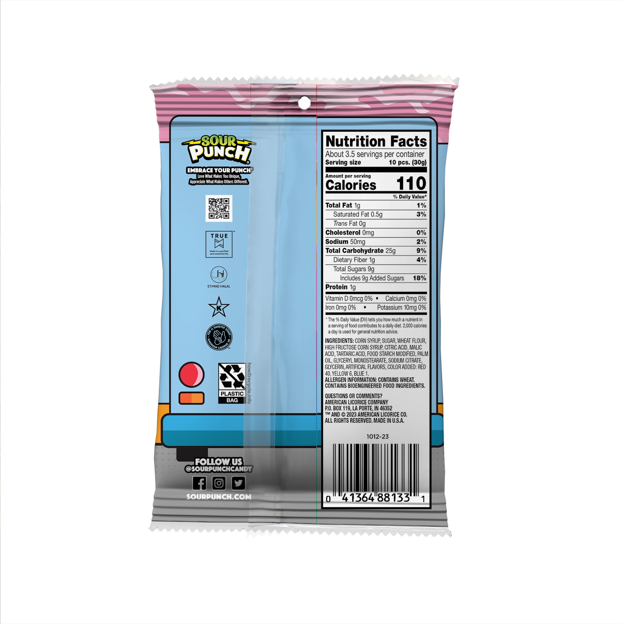 Sour Punch Ice Cream Truck Bites, 3.7oz Bag