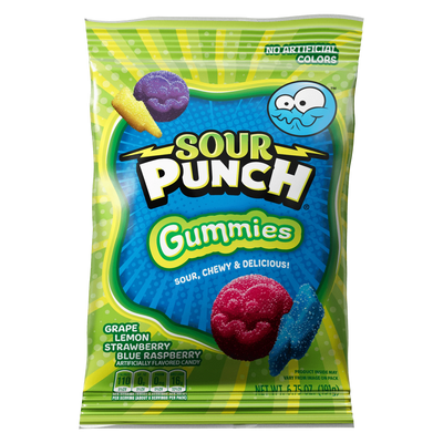 Front of Sour Punch Gummies 6.75oz bag