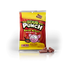 Front of Sour Punch Bacon Bites bag with Maple Bacon candy in front