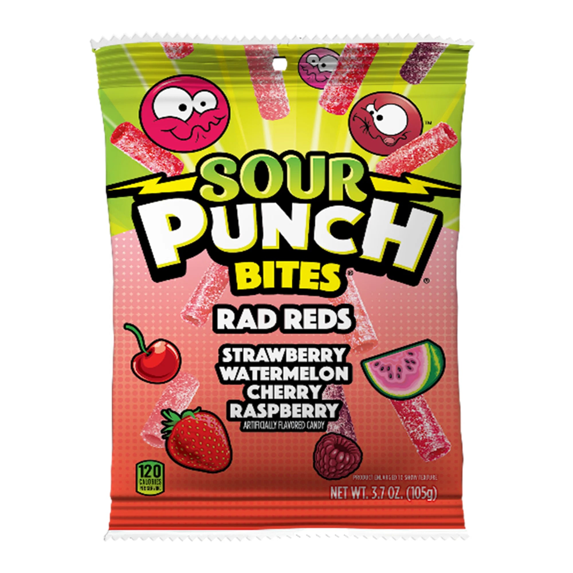 Sour Punch Rad Reds Bites, 3.7oz Bag