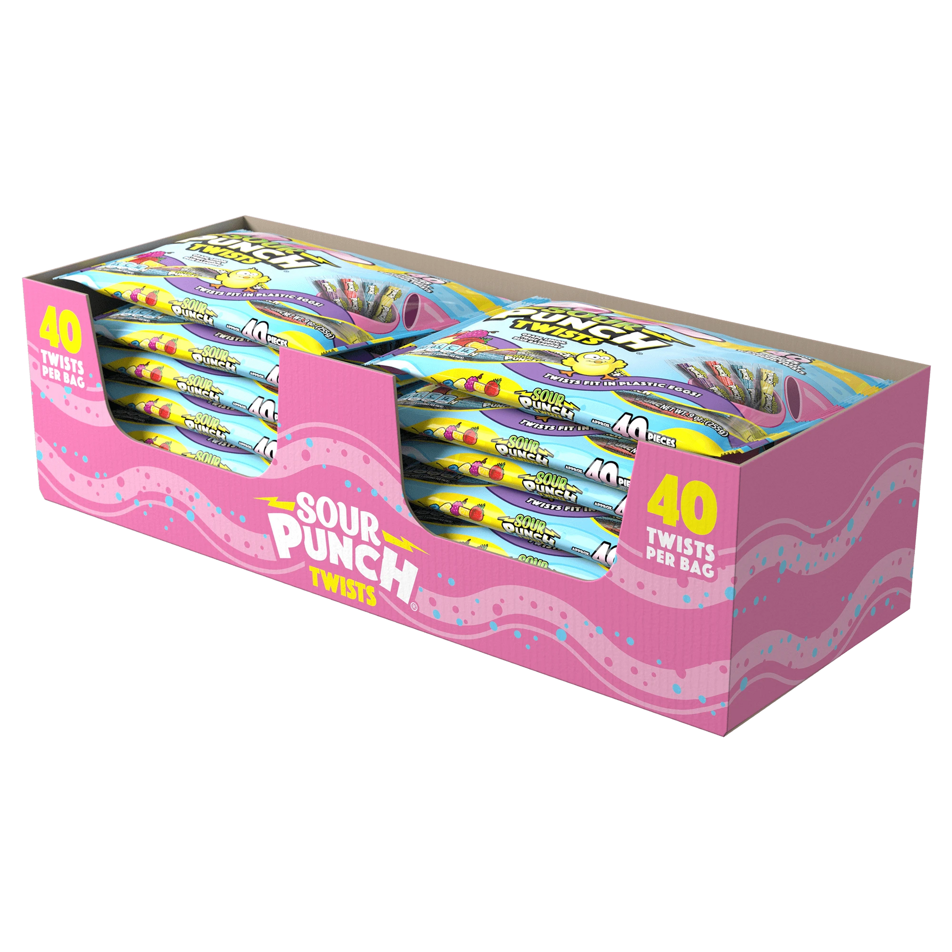 Sour Punch Twists, Individually Wrapped Easter Candy, 9oz Bag Sour Punch Twists, Individually Wrapped Easter Candy, 9oz Bag