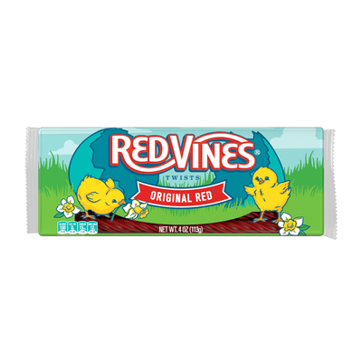 RED VINES Easter Candy 4oz Tray of Original Red Licorice Twists